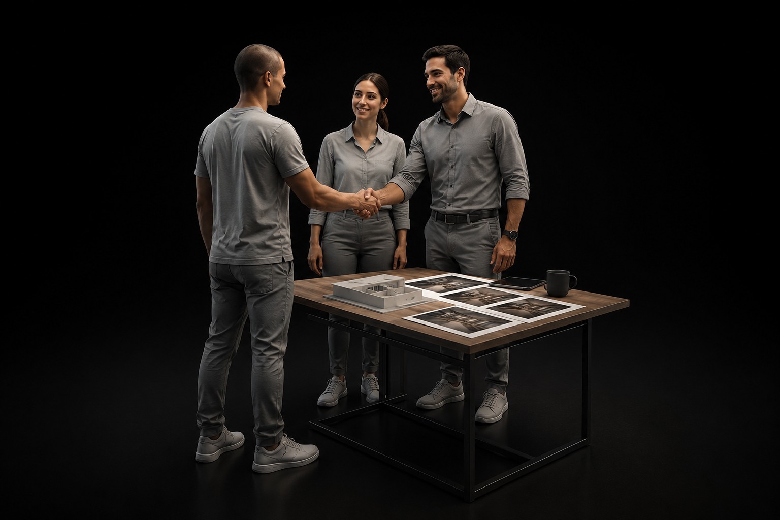 A scoping conversation around a table